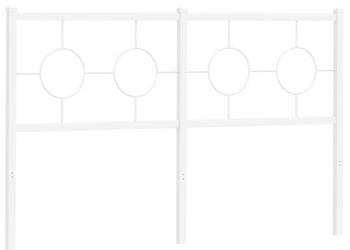 Metalowe wezgłowie białe 135 cm WM-376307