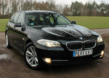 BMW 520 F10 F11 2.0 D 184 KM BiXenon SKÓRA Duża NAVI WEBASTO Rolety SERWIS…