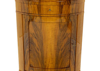 Kątnik Komoda Narożna Biedermeier Orzech Połsyk Wysokiej Jakości Replika