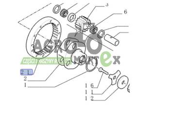 87307352 KOŁO ZĘBATE KORONOWE CNH
