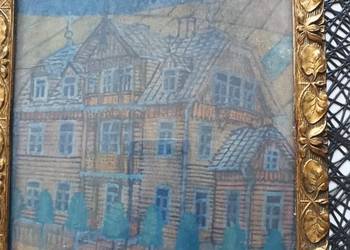 Akwarela pejzaż architektury