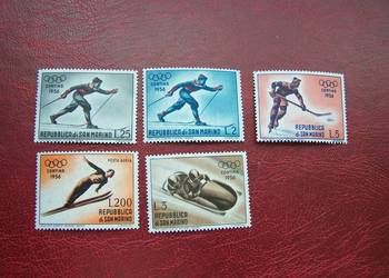 San Marino 1955 MNH Mi. 535/44 Sport Olimpiada Cortina 56