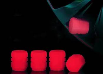 Świecące wentyle FLUOR – Tuning kół Neon Style (4 szt.)