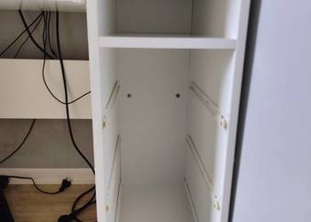 Biurko młodzieżowe białe pod komputer i do nauki + krzesło