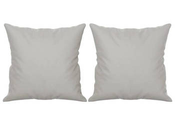 Poduszki ozdobne 2 szt. jasnoszary 40x40 cm mikrofibra WM-349496