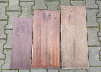 Tył plecy starego zegara ściennego 3szt stara deska