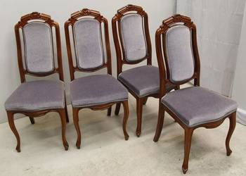 Klasyczne tapicerowane krzesło ludwik