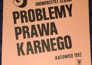 Problemy prawa karnego. L. Tyszkiewicz, K. Marszał