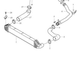 VOLVO S60 V60 XC60 lewy waz przewod intercooler 2,0 2,5 306…