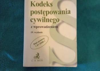Sprzedam kodeks postępowania cywilnego z wprowadzeniem