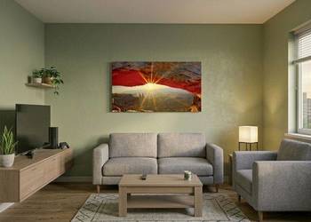 Panoramiczny obraz na płótnie 140x70 cm  Zachód słońca Mesa Arch