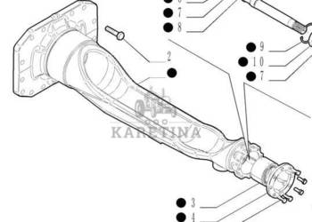 New Holland T7000 T7030 Kompletne Ramię Wspornika Obudowę Podpory Wału Nap…