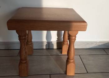 Kwietnik dębowy drewniany Stojak na kwiatek Stolik (666)