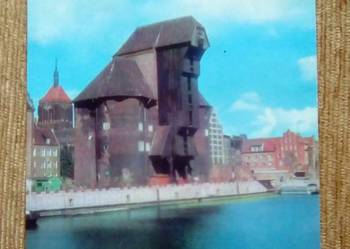 GDAŃSK - BRAMA MIEJSKA Z XV WIEKU Z DREWNIANYM DŹWIGIEM