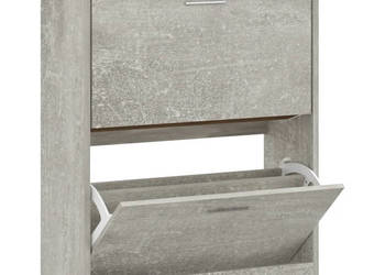 Szafka na buty szarość betonu 63x24x81 cm WM-342559
