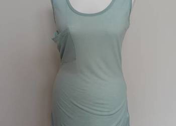 TOP SECRET – Miętowy top z kieszonką M • 100% modal