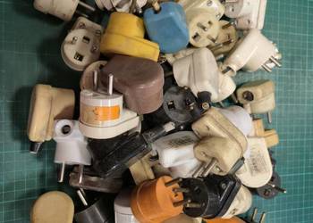 Wtyczki elektryczne mix duży zestaw