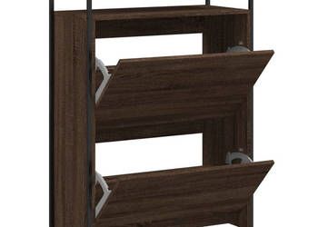 Szafka na buty brązowy dąb 75x34x112 cm WM-840038