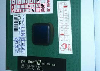 Dwa procesory Pentium III Socket 370 FCPGA vintage PC hobby