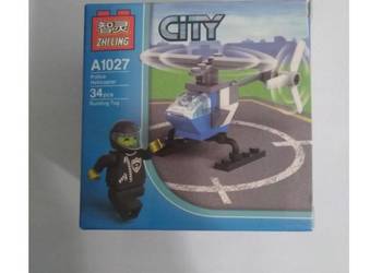 Klocki ZHI LING helikopter z policjantem