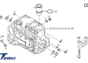 blok do silnika Fuchs MHL340 Liebherr A316 Atlas 1504 1604