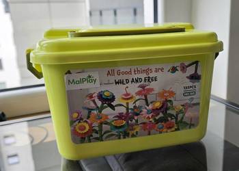 Malplay klocki kwiatki konstrukcyjne w kuferku, 135 elementów