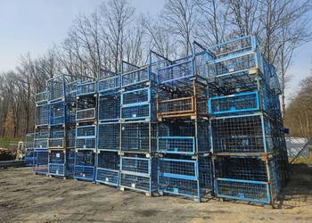 GITTERBOX KOSZ metalowy Siatkowy Druciany Pojemnik magazynowy gibo kosze