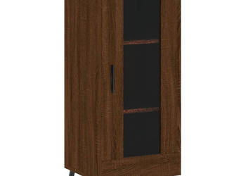 Szafka brązowy dąb 345x34x90 cm materiał drewnopochodny WM-828819
