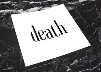 Naklejka DEATH 6 x 6 cm dead kill drift cube #2