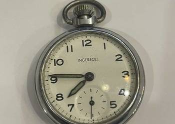 Zegarek kieszonkowy Ingersoll – grawer Reichsadler i motto SS – kolekcjoner