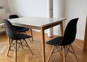 Stół skandynawski do jadalni, 120x80 - wygodny