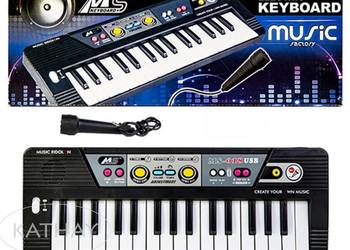 Duże organki, pianinko, keyboard z mikrofonem, 37 klawiszy