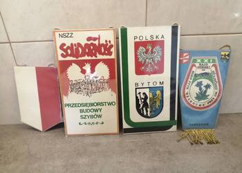 zestaw 4 proporczyków PRL