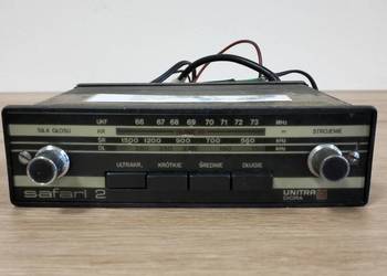 Przestrojone sprawne radio samochodowe unitra safari 2 Fiat Syrena zastawa