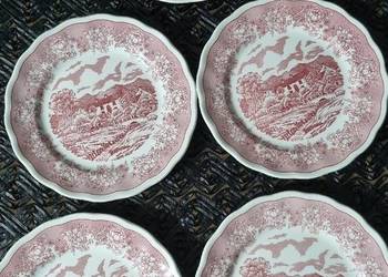 Talerze deserowe porcelana włoska Fontebasso