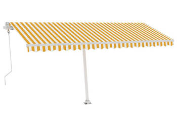 Automatycznie zwijana markiza LED i czujnik wiatru 500x300 cm WM-3069593
