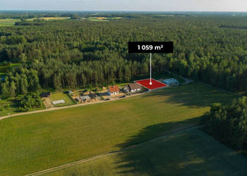 Działka 1059 m² pod lasem | Prąd na miejscu | Dom + Usługi | Kłobuczyno