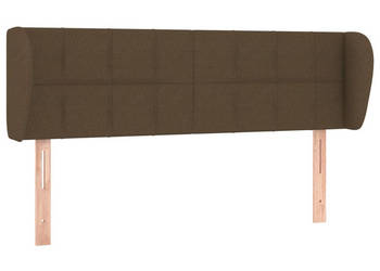 Zagłówek uszak ciemnobrązowy 147x23x78/88 cm tkanina WM-3117145