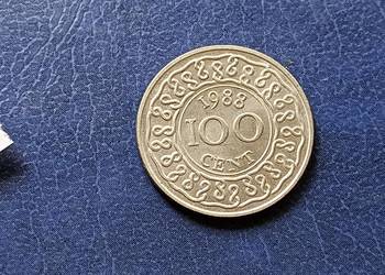 Stare monety 100 cent 1988 Surinam