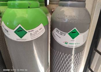 Butla CO2 30kg mix Ar/CO2 40l tlen O2 40l
