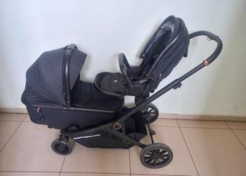 Wózek dla 2 dzieci Avec Cavoe czarny