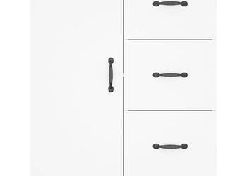 vidaXL Szafka, biała, 69,5x34x90 cm, materiał drewnopochodny(SKU:812177)