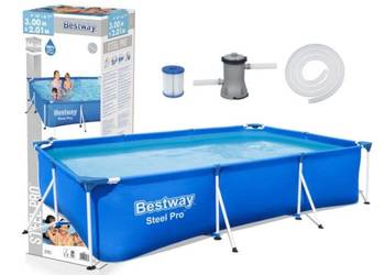 Basen stelażowy 300 x 201 x 66 cm Bestway