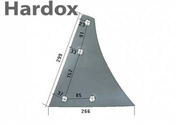 Pierś HARDOX 619278/P części do pługa KUHN