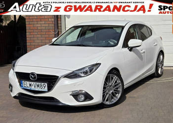 Mazda 3 2.0 165KM,SkyActiv,NAWIGACJA, ​Head-Up,BIAŁA PERŁA najbogatsza wer…