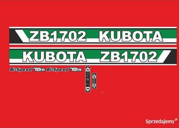 naklejki kubota zb1702