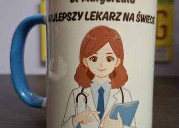 Foto Kubek dla Lekarza, doktora ze zdjęciem lub logiem przychodni