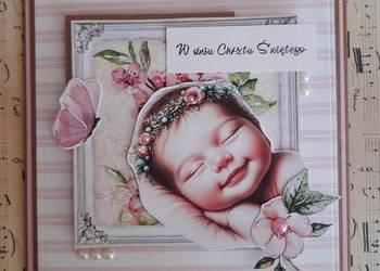 Kartka personalizowana chrzest/narodziny