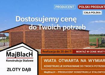 Garaż DREWNOPODOBNY Złoty Dąb - Wielostanowiskowy Blaszak – Maj-BlacH