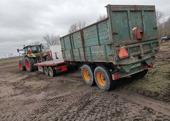 Przyczepa 10t na tandemie , wywrot na 3x strony , hamulce,  hydro burta .